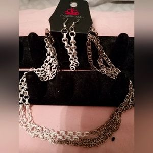 Paparazzi jewelry set brand-new necklace earrings